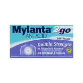 Mylanta 2Go Antacid Double Strength Tablets Lemon Mint 48 Pack